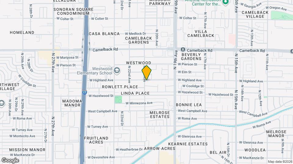 4637 N 21st Ave Map and Location Details