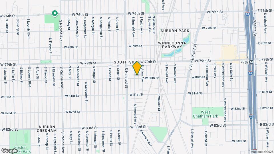 7955 S Emerald Ave Map and Location Details