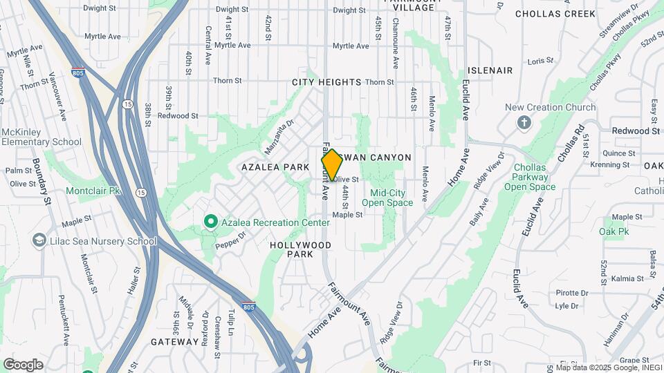2729 Fairmount Ave Mapa y Detalles de la Ubicación