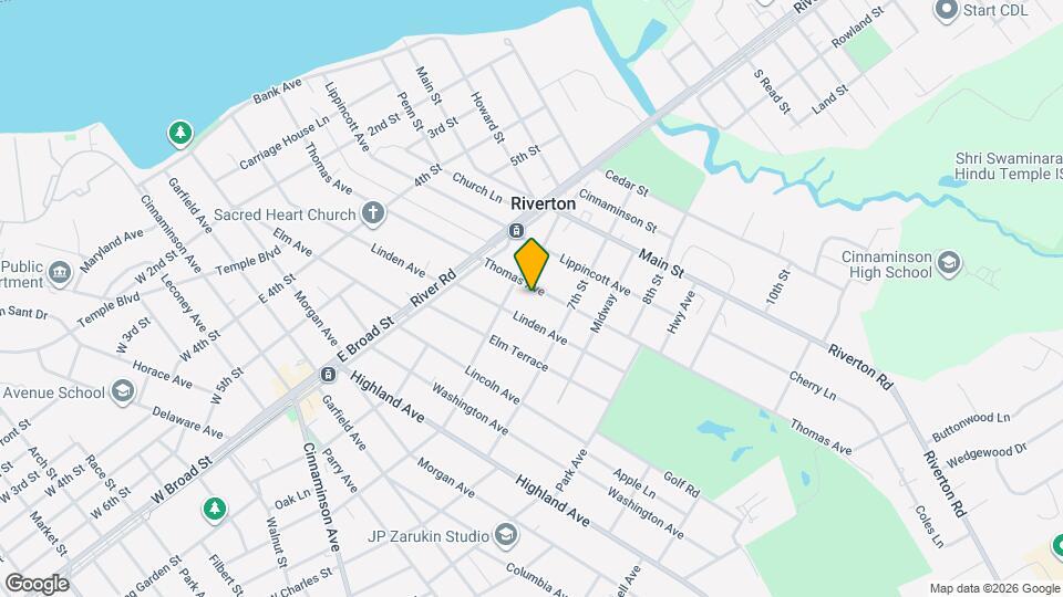 624 Thomas Ave Riverton NJ Apartments and Nearby Riverton Apartments