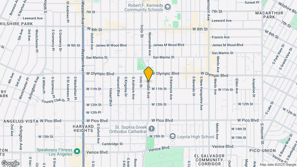 1059 Normandie Ave Map and Location Details