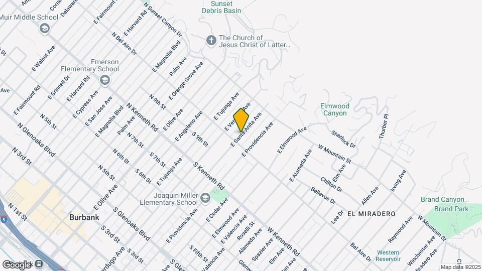 1013 E Santa Anita Ave Map and Location Details