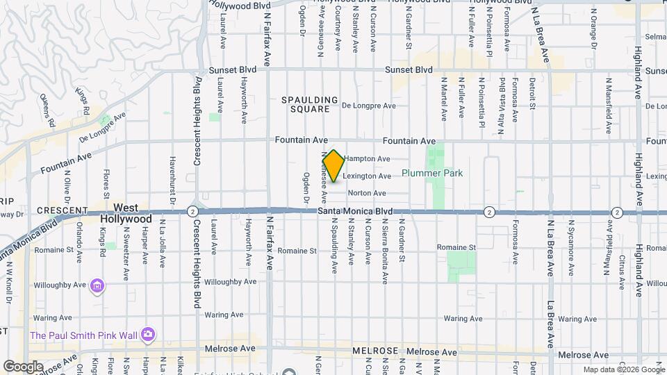 7725 Norton Ave Map and Location Details