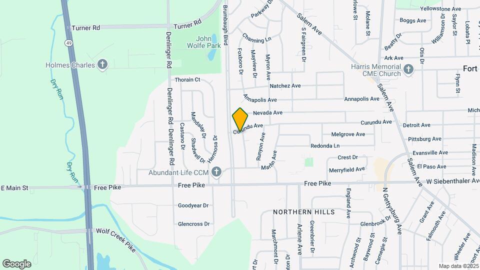 3735 Nevada Ave Map and Location Details