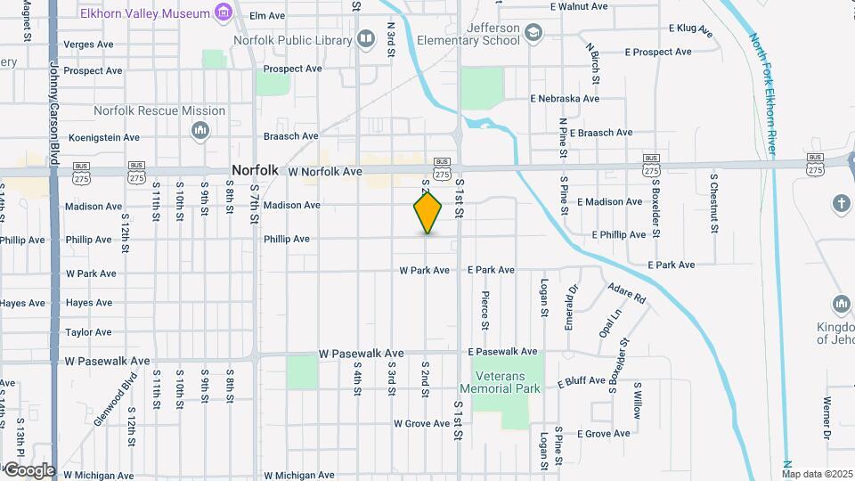 301 S 2nd St Map and Location Details