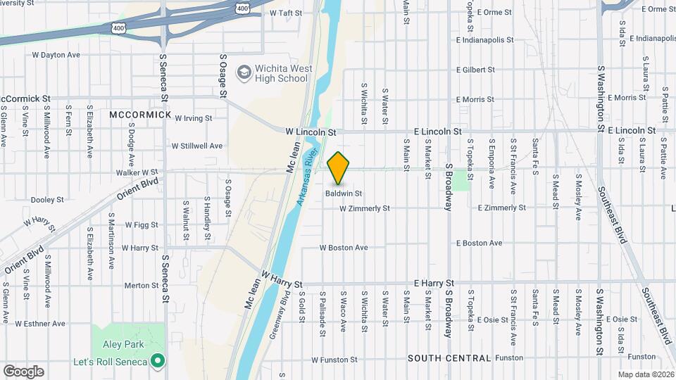 1325 S Waco Ave Map and Location Details