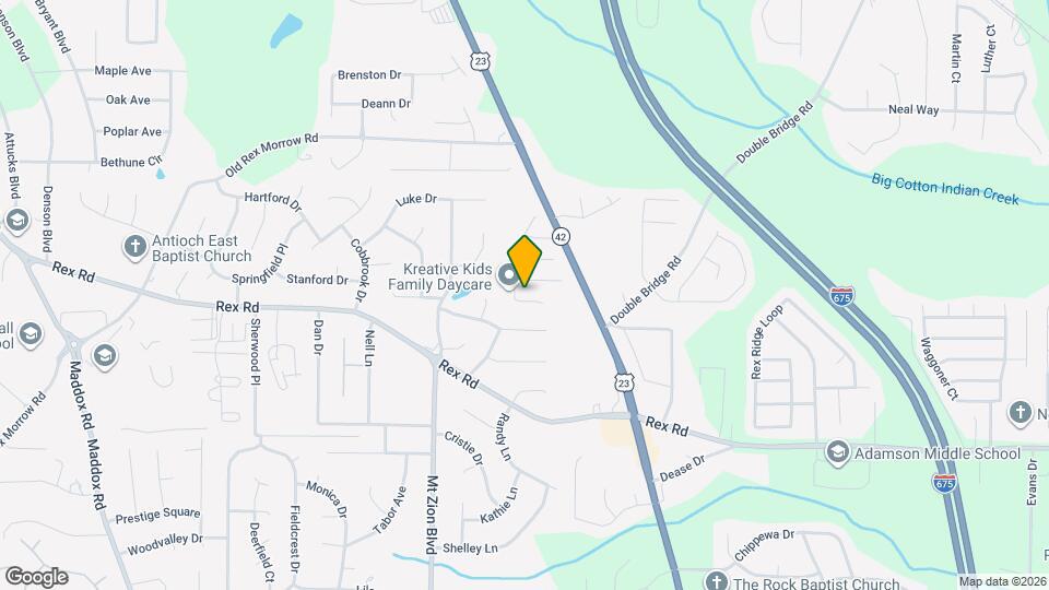 5868 Amerson Ln Map and Location Details