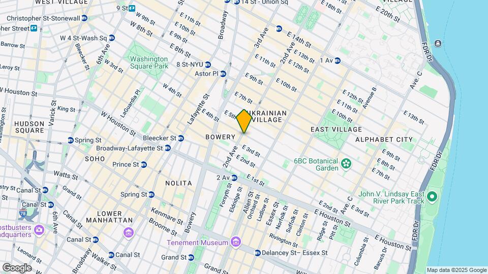 86 East 4th Street Mapa y Detalles de la Ubicación