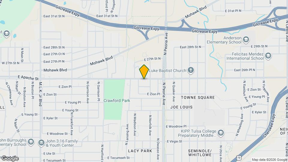 1020 E Apache St Map and Location Details