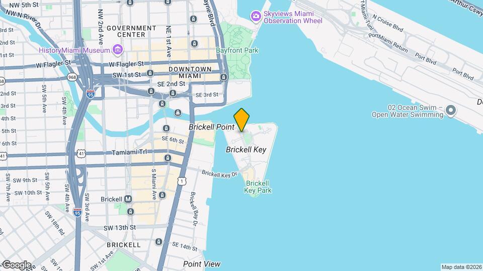 808 Brickell Key Blvd Map and Location Details