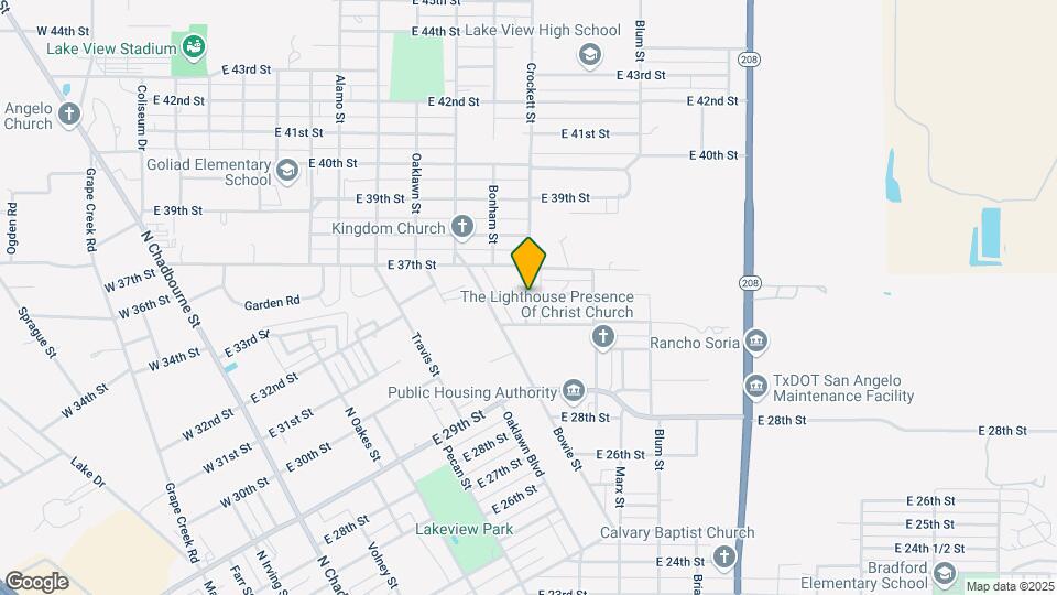 3522 Crockett St Map and Location Details