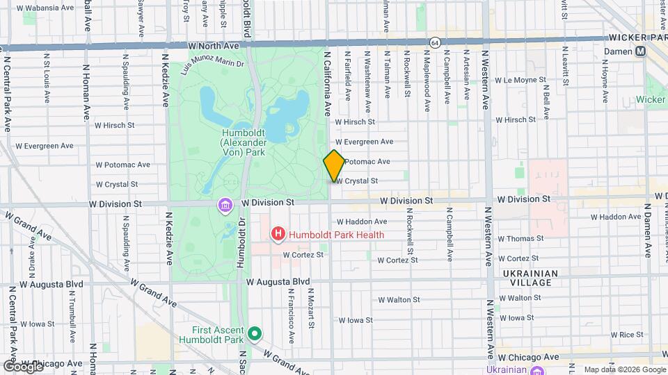 1219 N California Ave, Unit 2 Mapa y Detalles de la Ubicación