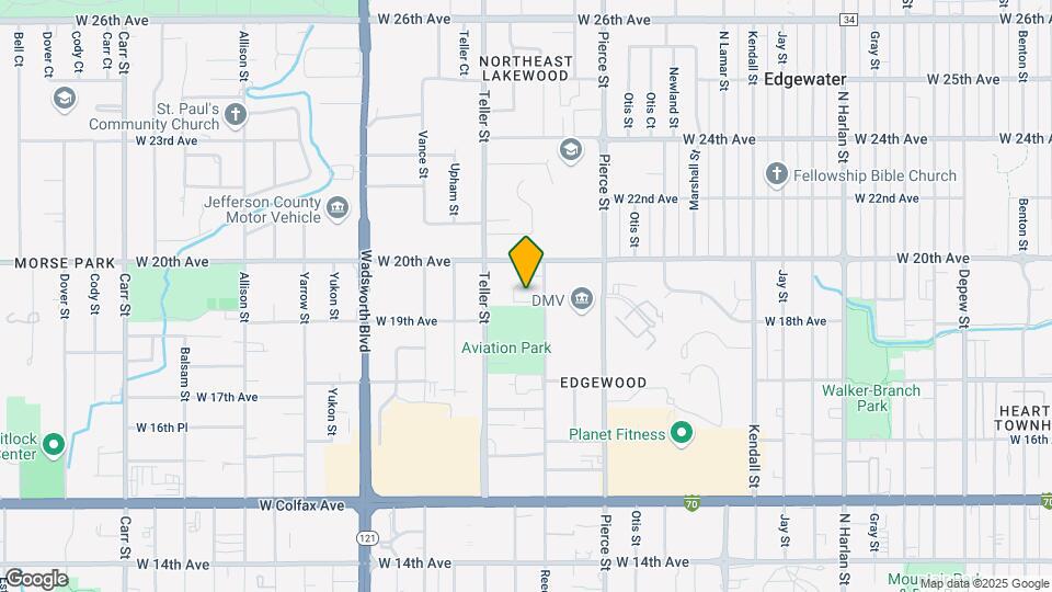 7040 W 20th Ave Map and Location Details