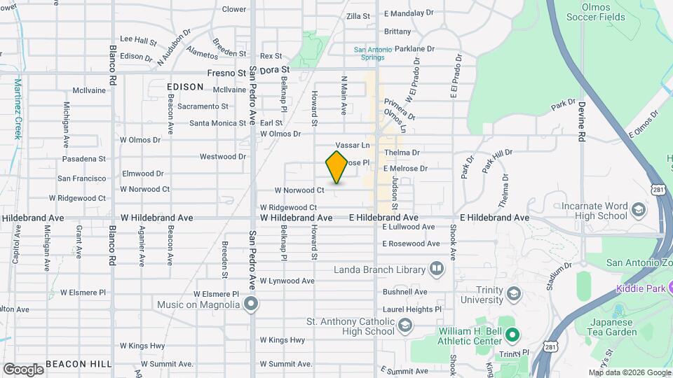 101 E Norwood Ct Map and Location Details
