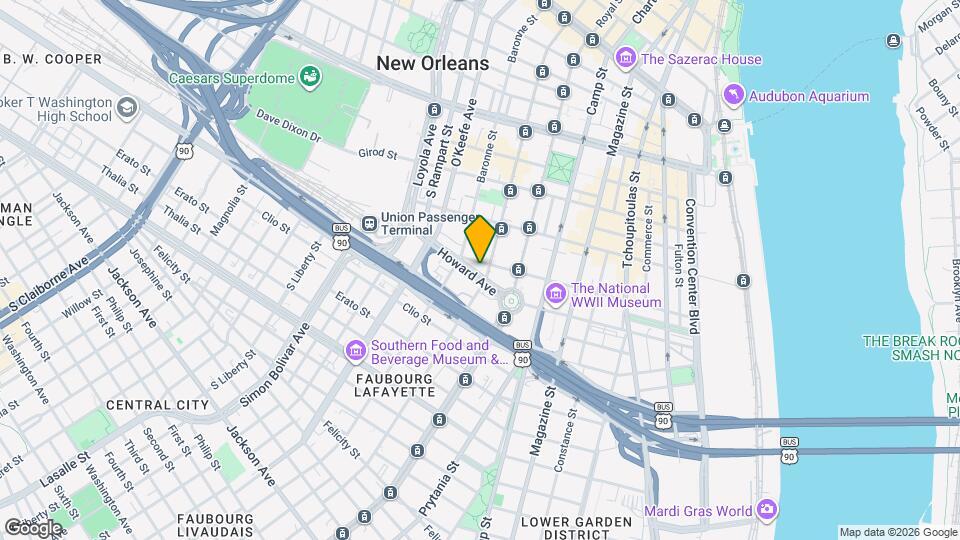 833 Howard Ave Mapa y Detalles de la Ubicación