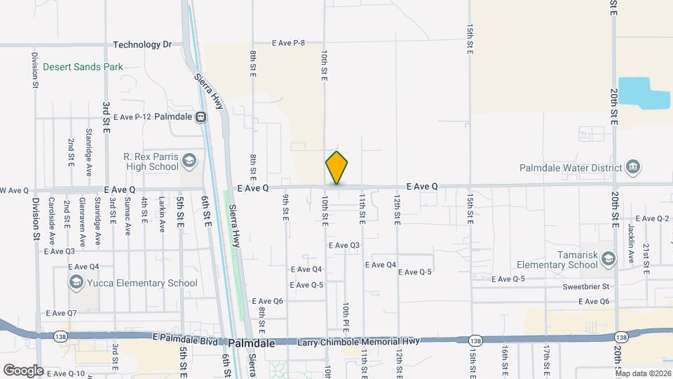 Palmdale East Q Apartments Map and Location Details
