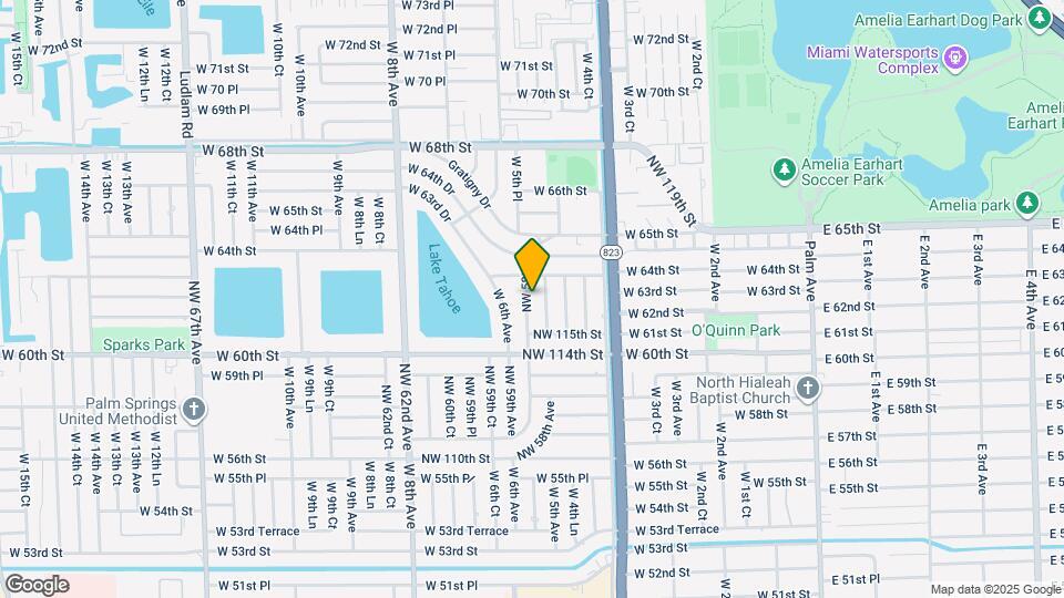 11601 NW 58th Pl Map and Location Details