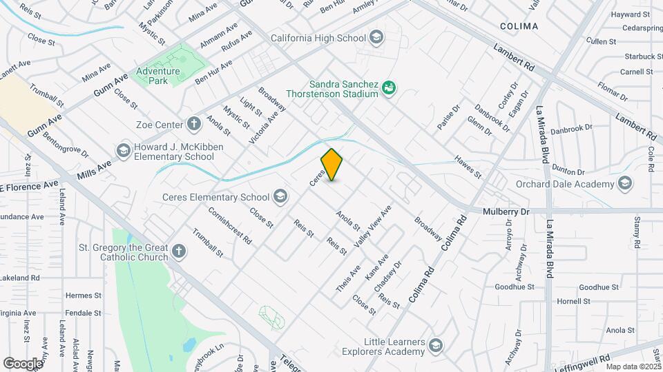 10452 Ceres Ave Map and Location Details