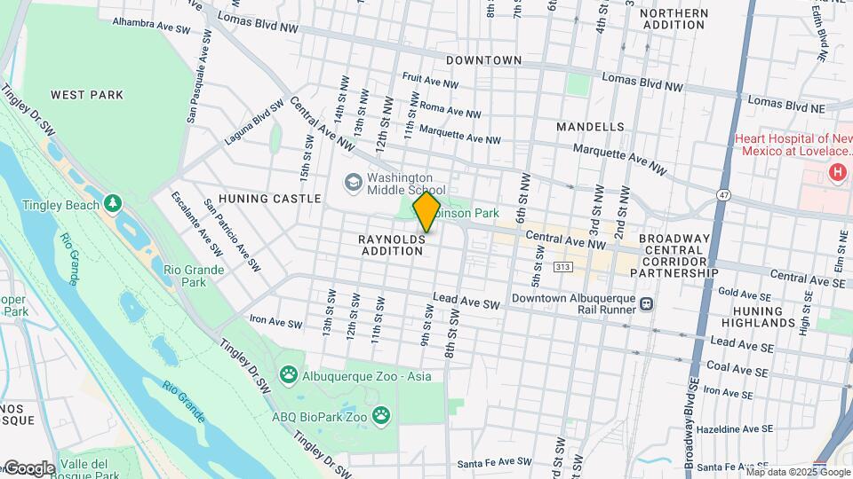 909-911 Gold Ave SW Mapa y Detalles de la Ubicación