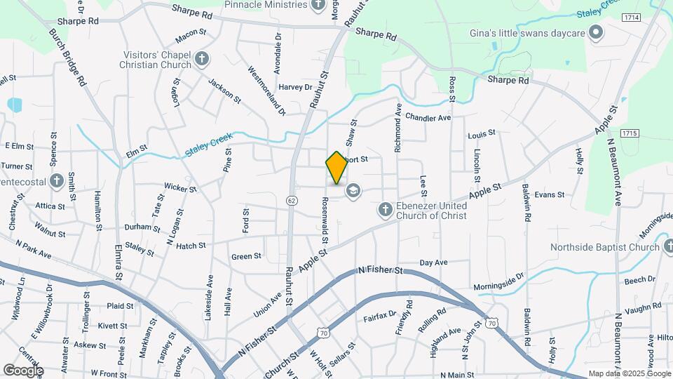 609 Shepherd St Map and Location Details