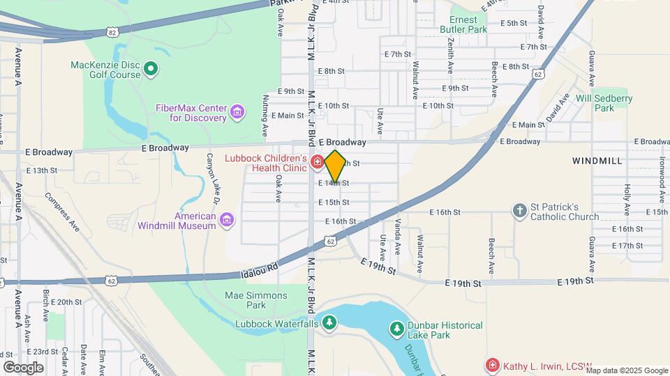 1716 E 14th St Map and Location Details