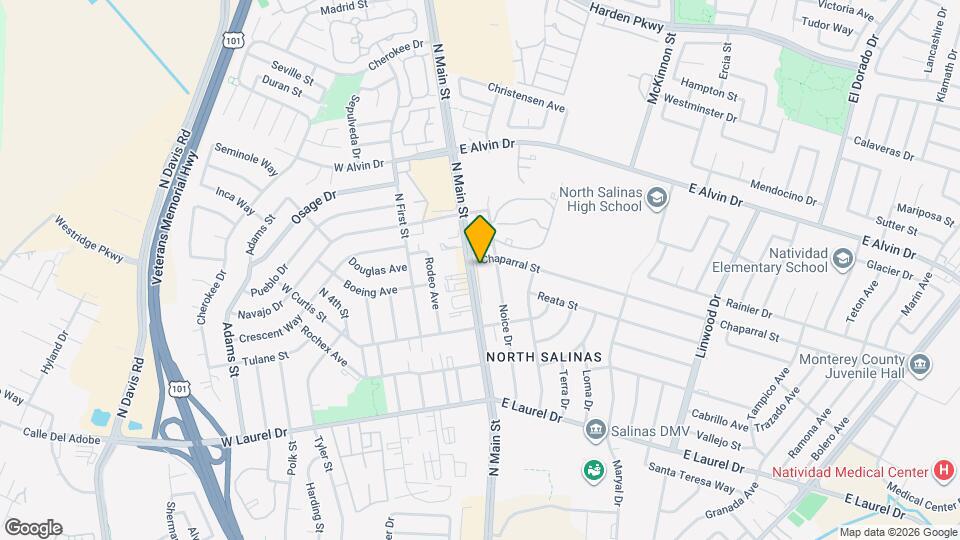 1354 N Main St Map and Location Details