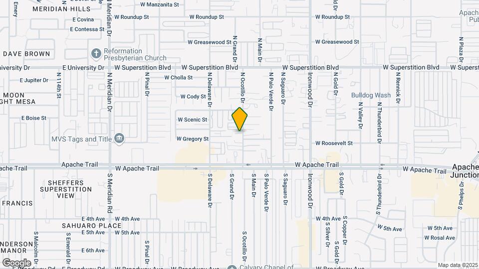 268 N Ocotillo Dr Map and Location Details