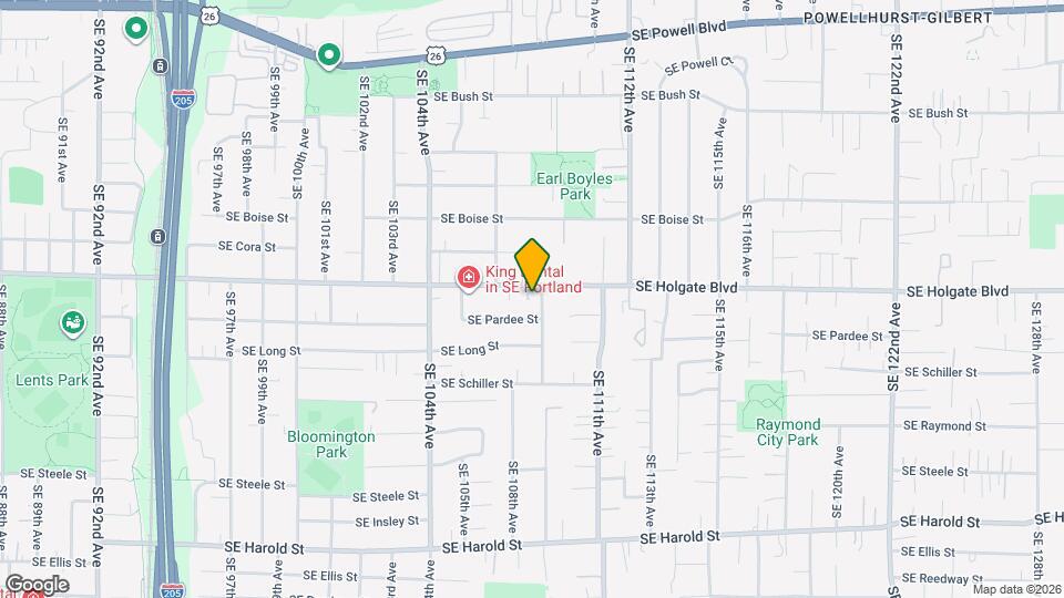 10812 SE Holgate Blvd Map and Location Details