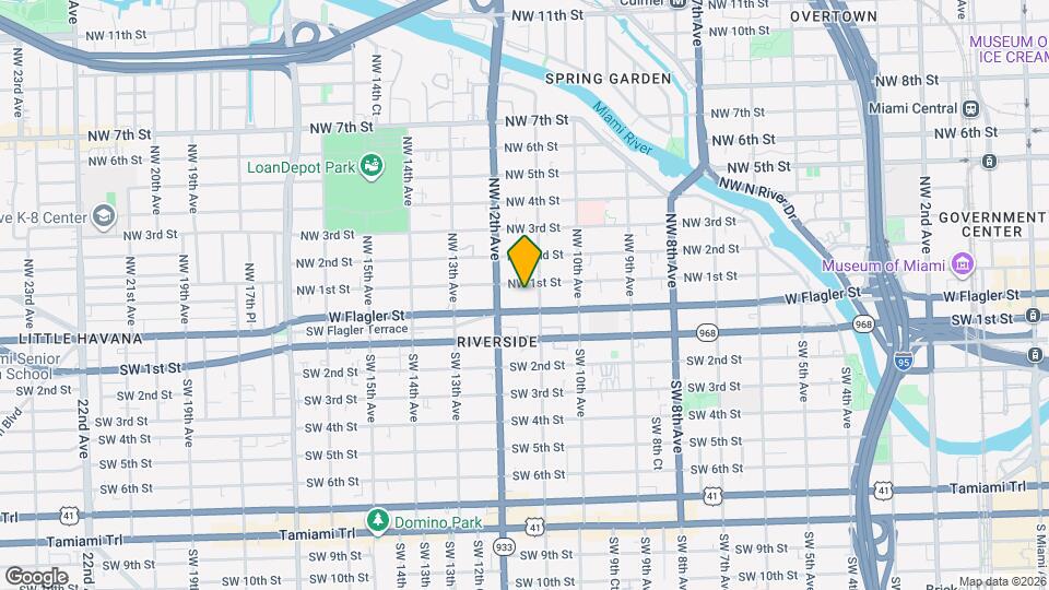 1140 NW 1st St Map and Location Details