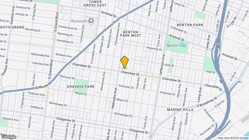 2831 Cherokee St Mapa y Detalles de la Ubicación