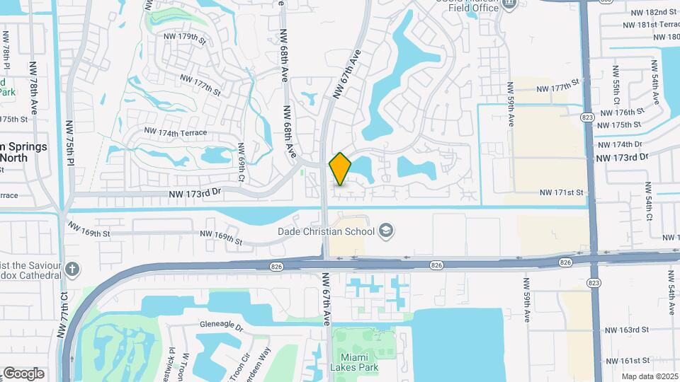 6547 NW 170th Terrace Map and Location Details