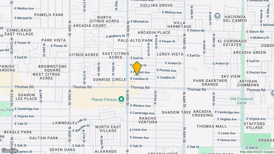 4030 E Catalina Dr Map and Location Details