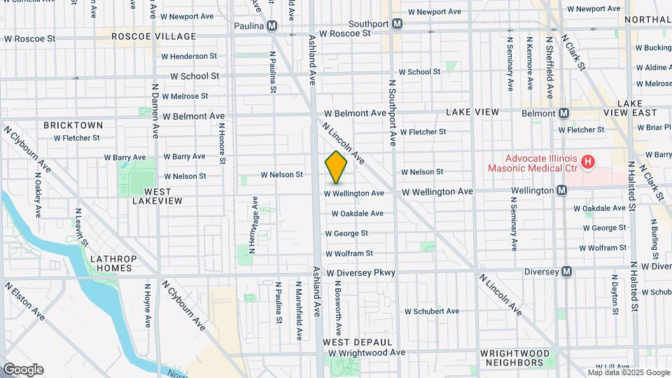 1528 W Wellington Ave Map and Location Details