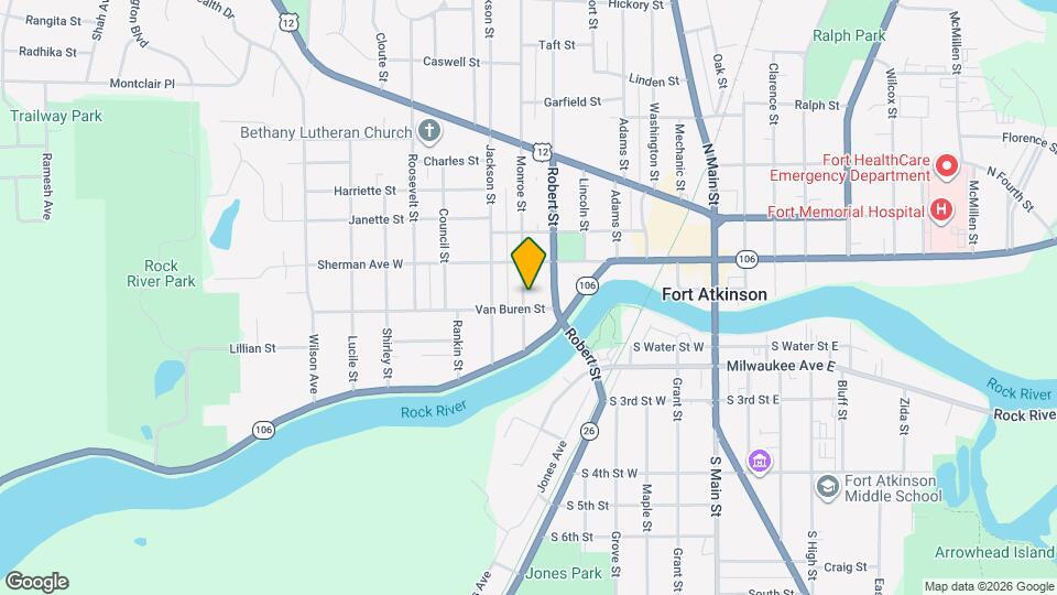 514 Van Buren St Map and Location Details