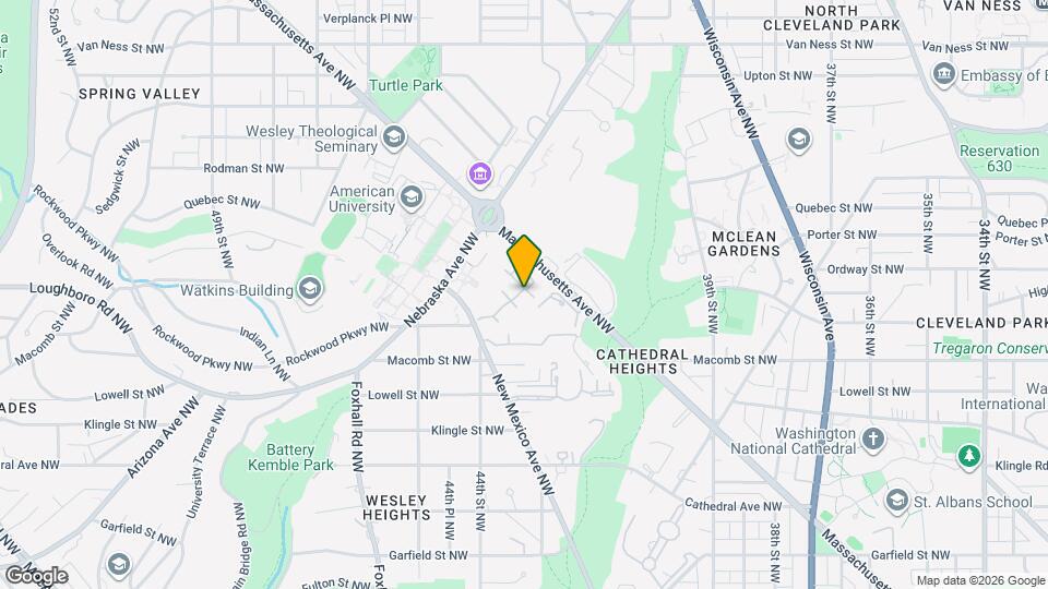 4353 Westover Pl NW Map and Location Details