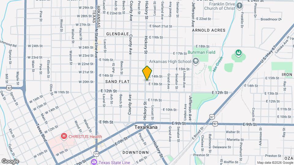 1302 Hickory St Mapa y Detalles de la Ubicación