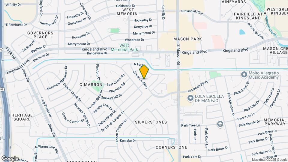 22202 Cimarron Pkwy Map and Location Details