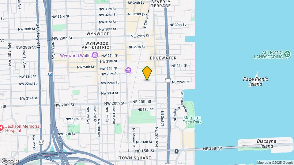 133 NE 22nd St, Unit S1 Map and Location Details