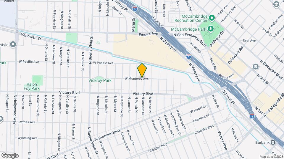 1245 N Orchard Dr Map and Location Details