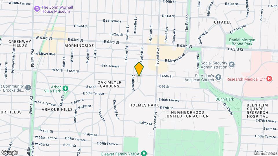 6506 Rockhill Rd Map and Location Details