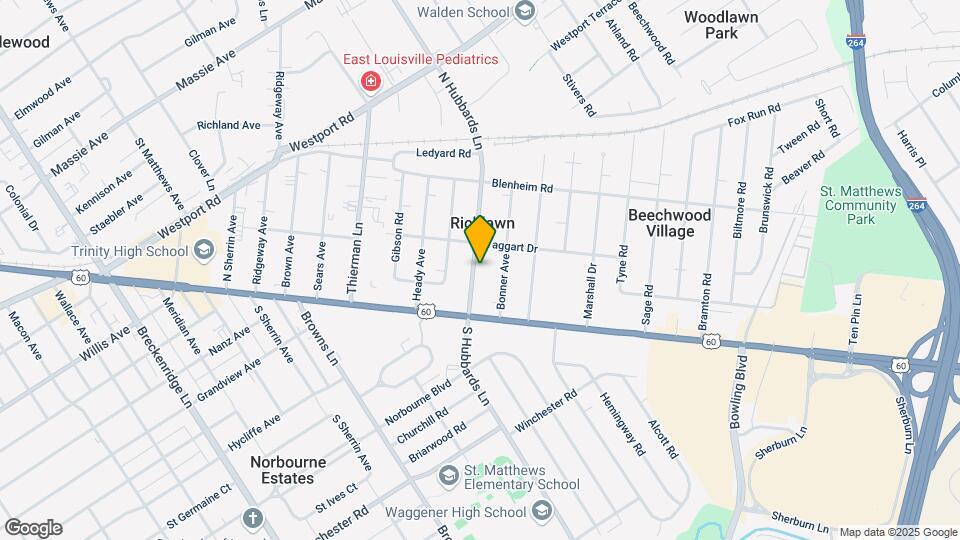 121 N Hubbards Ln Map and Location Details