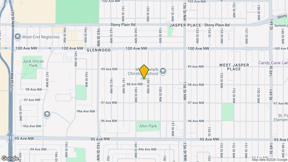 9808 159 St NW Map and Location Details