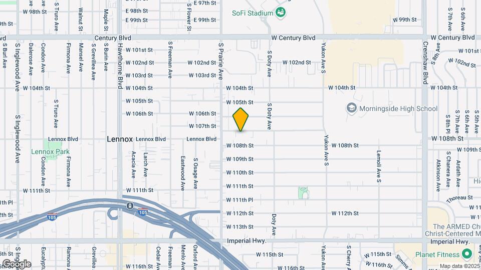 3908 W 107th St Map and Location Details