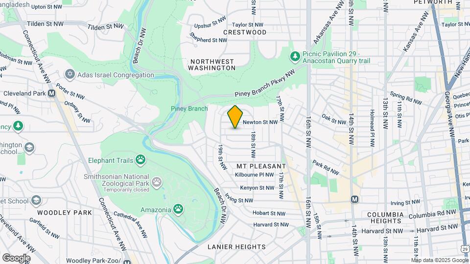 1849 Monroe St NW Map and Location Details