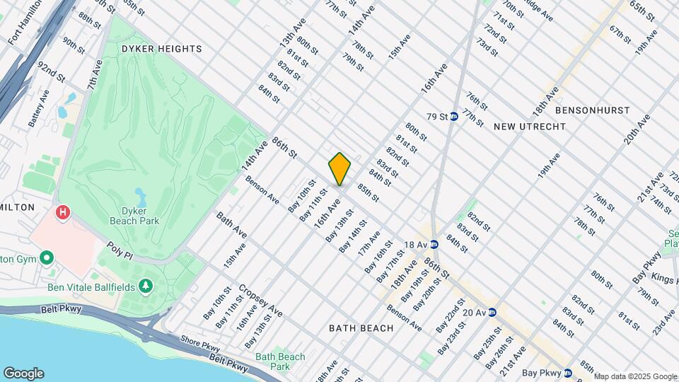 1582 86th St Map and Location Details