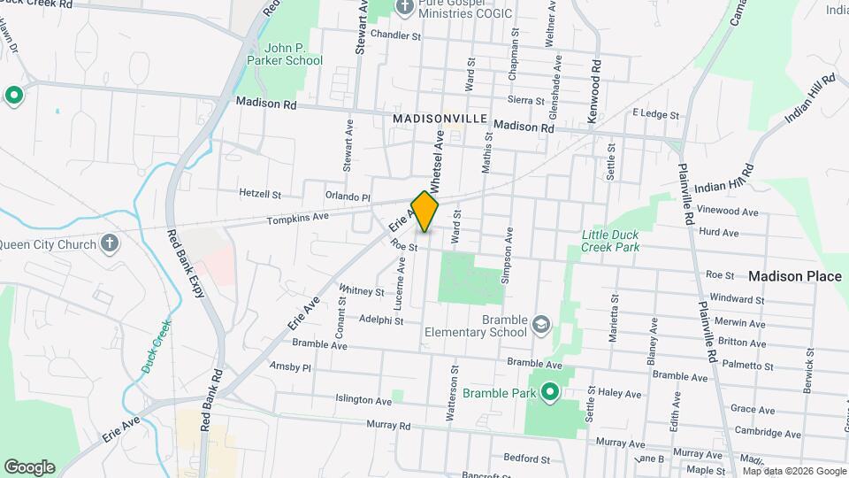 4609 Whetsel Ave Mapa y Detalles de la Ubicación