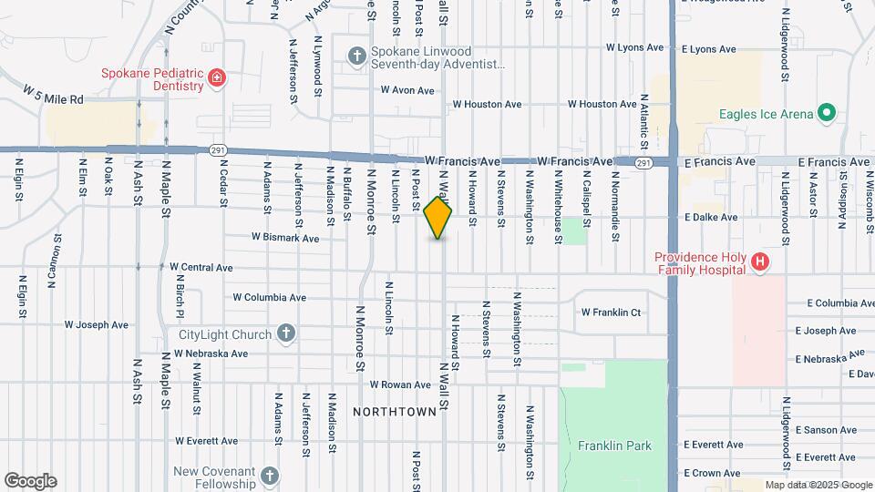 5927 N Wall St Map and Location Details