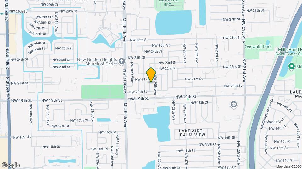 2040 NW 29th Terrace Map and Location Details
