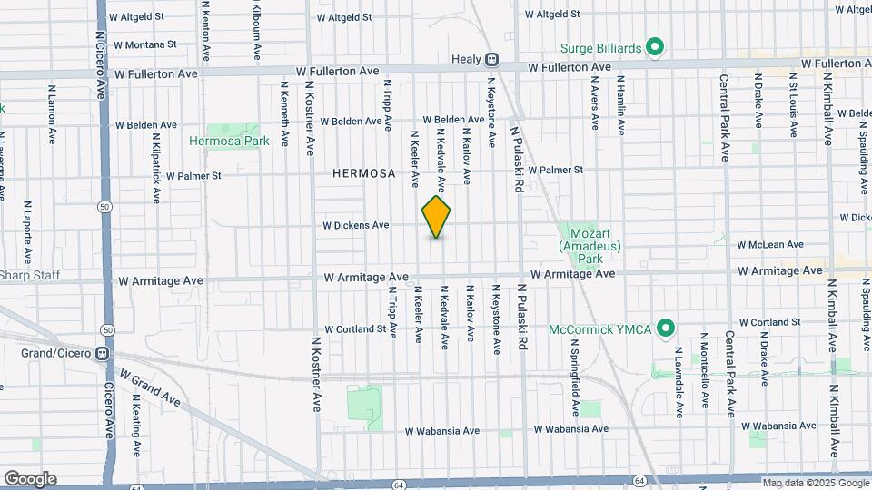 2034 N Kedvale Ave Map and Location Details