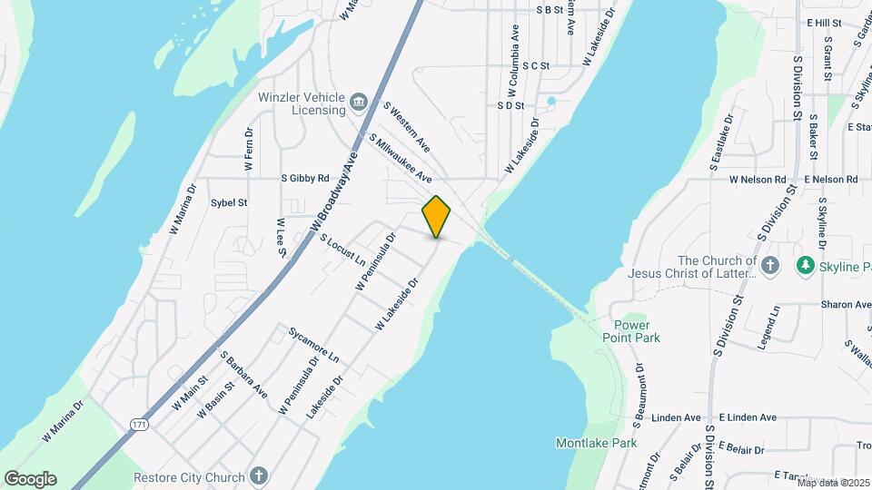 1412 W Lakeside Dr Mapa y Detalles de la Ubicación